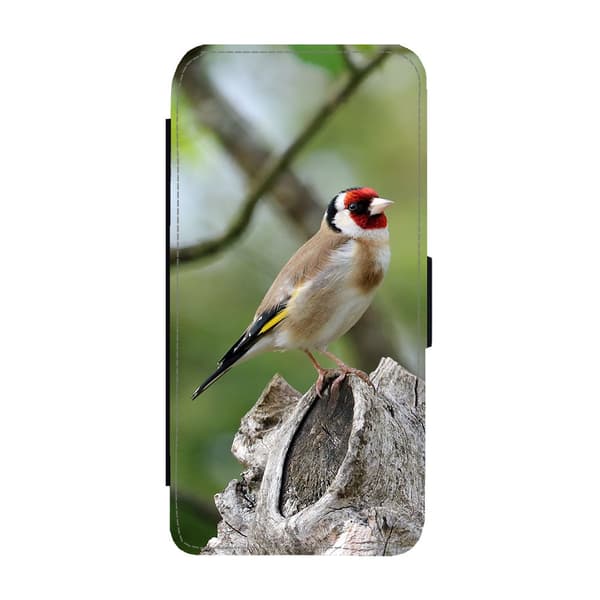 Til Samsung Galaxy S21 FE: Bird Goldfinch Flippetui