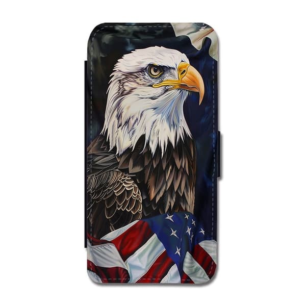 Til Samsung Galaxy S21: USA Ørn Flagg Flippetui