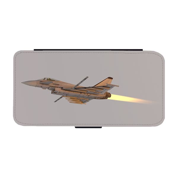 Til Samsung Galaxy S21: Eurofighter Typhoon Fighter Flippetui