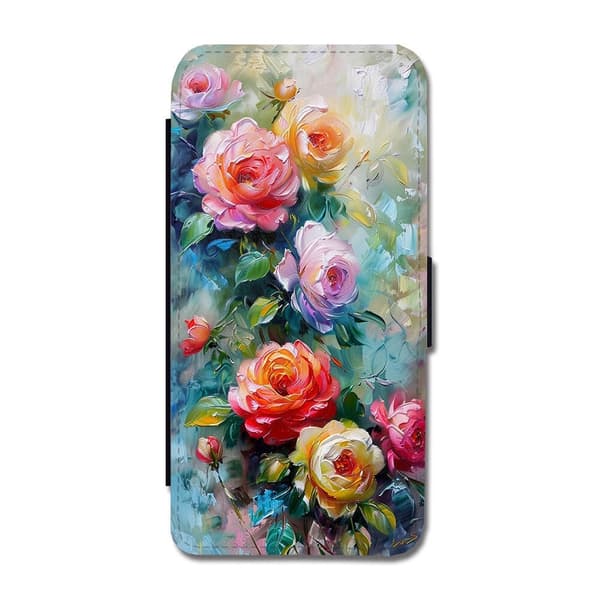 Til Apple iPhone XS Max, Roser Maleri Flip-Cover