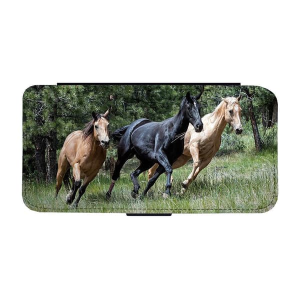 Til Samsung Galaxy A52 5G: Horses Flippetui