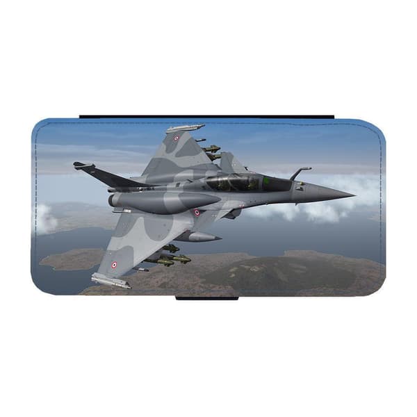 Til Apple iPhone 14 Pro: Dassault Rafale Fighter Flippetui