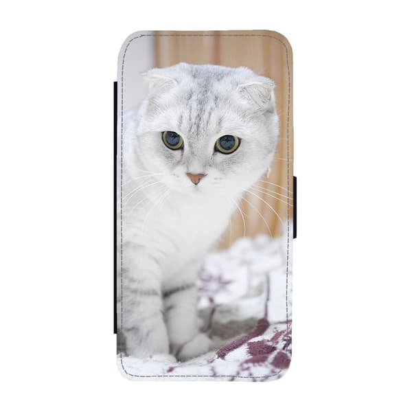 Til Samsung Galaxy S21: Scottish Fold Cat Flippetui