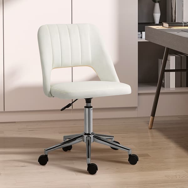 SONNENH Kontorstol, Polyester, Beige, 49 × 60 × 91 cm
