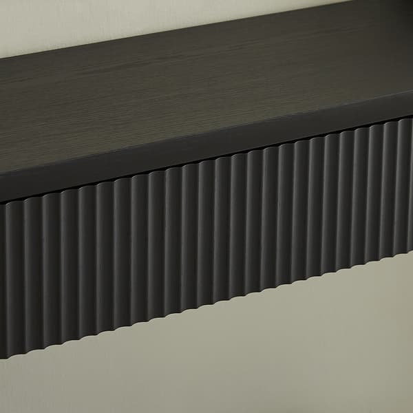 SONNENH Konsolbord, Spånplade, Sort, 150 × 35 × 85 cm