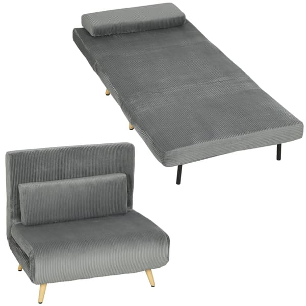 SONNENH Bäddsoffa, Polyester, Mörkgrå, 90 × 75 × 84 cm