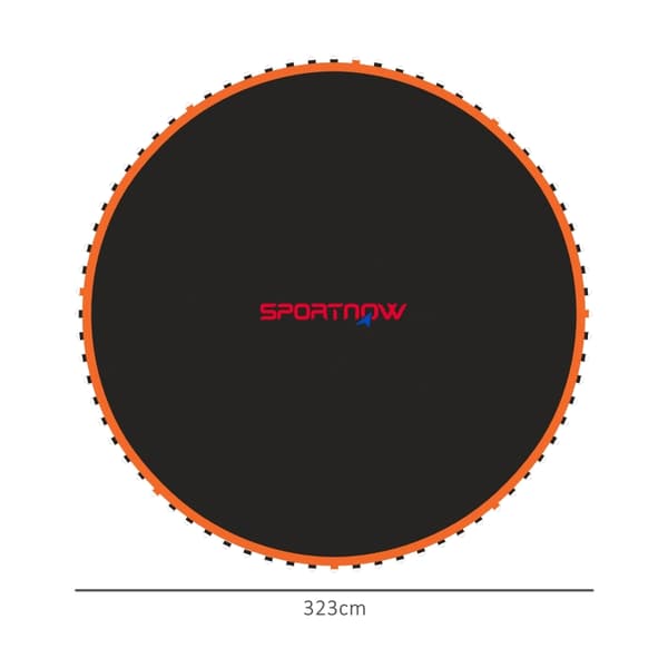 SONNENH Trampolinmatta, Rund hoppmatta, Polypropen, Orange