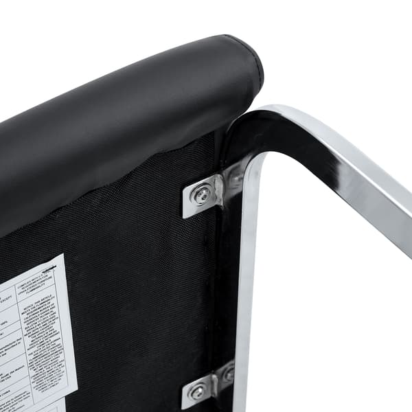 SONNENH Sæt af 4 sorte arched PU-stole – perfekt integreret i industrielle og moderne hjemdesign