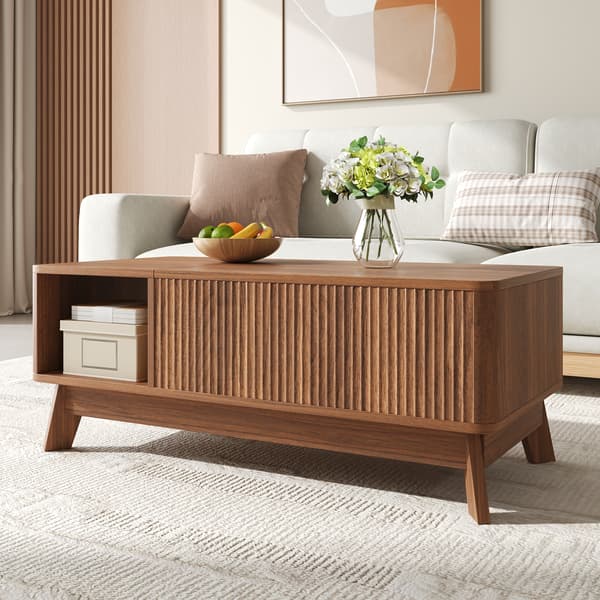 SONNENH Soffbord, MDF, Valnöt, 95 × 48 × 50 cm