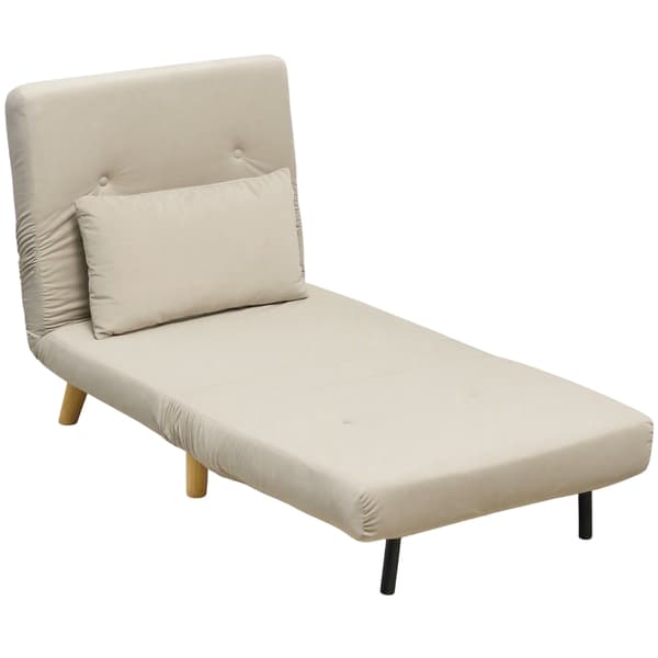 SONNENH Fåtölj, Sammet, Beige, 78 × 72 × 79 cm