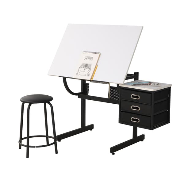 SONNENH Skrivbord, MDF / Metall, Vit, 115 × 60 × 76,2 cm