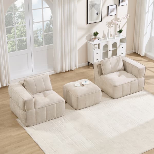 SONNENH 2-personers sofa, Polyester, Beige, 198 × 162 × 67 cm