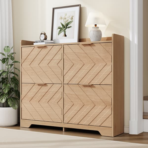 SONNENH Kenkäkaappi, MDF, Luonnonväri, 105 × 24 × 90 cm