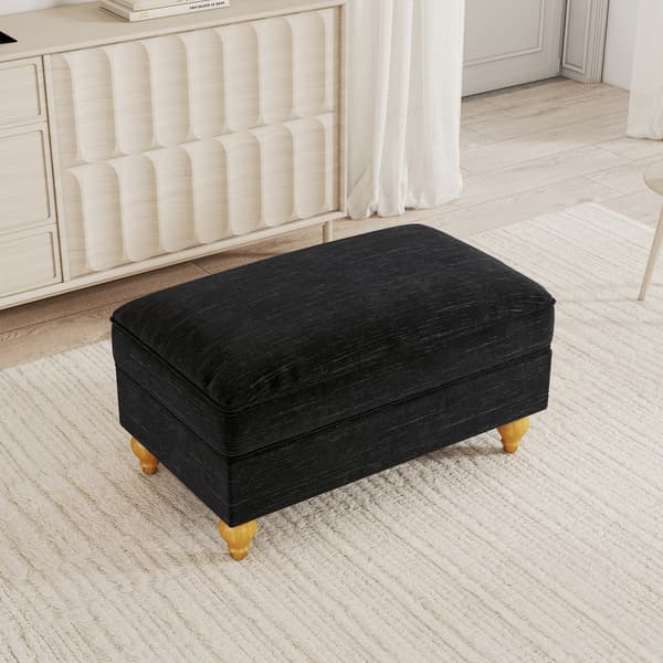 SONNENH Windsor Skammel Chenille - Sort