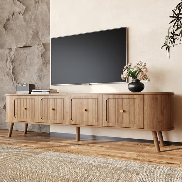SONNENH TV-bord, MDF / Spånplade, Eg, 180 × 38 × 47 cm