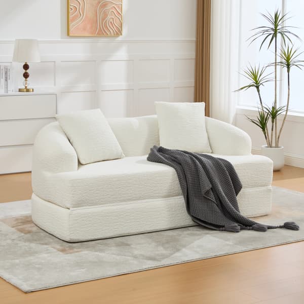 SONNENH Sovesofa, Chenille, Beige, 157 × 84 × 65 cm