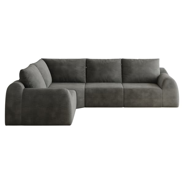 SONNENH Sofa, Stof, Mørkegrå, 267 × 200 × 85 cm