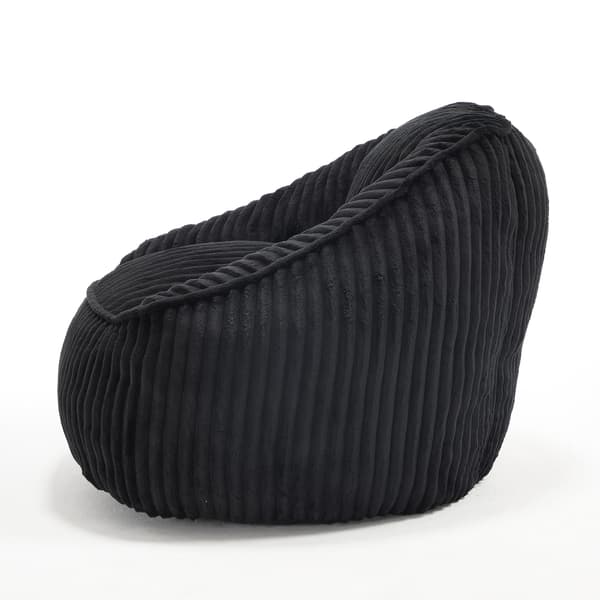 SONNENH Sittsäck, Chenille, Svart, 98 × 92 × 73 cm