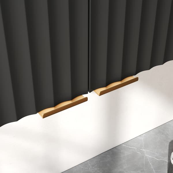 SONNENH Köksskåp, MDF, Svart, 90 × 29 × 60 cm