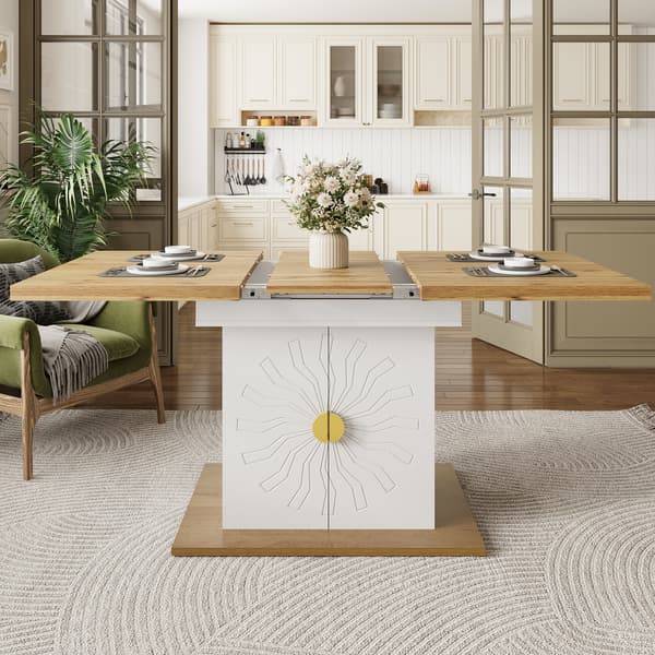 SONNENH Matbord, MDF, Vit, 110 × 70 × 76,5 cm