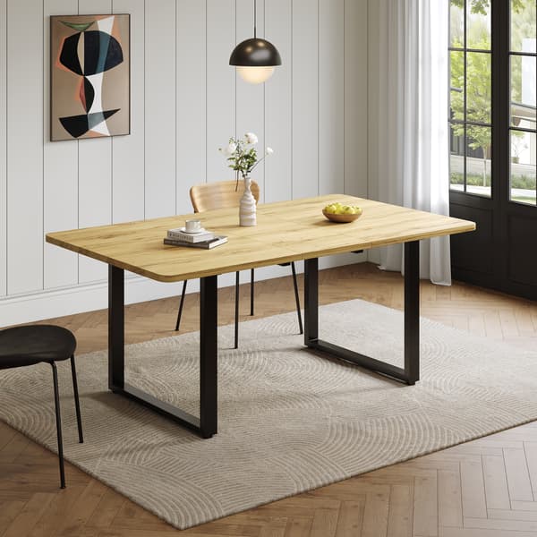 SONNENH Matbord, MDF, Naturfärgad, 220 × 80 × 75 cm