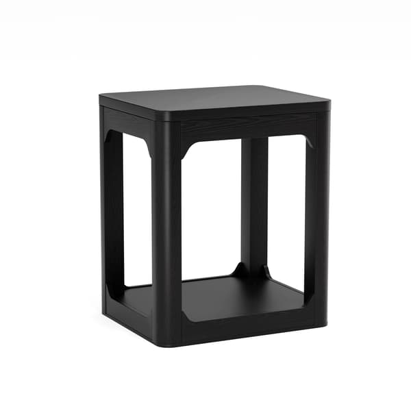 SONNENH Sidebord – sæt med 2, MDF, Sort, 50 × 40 × 60 cm