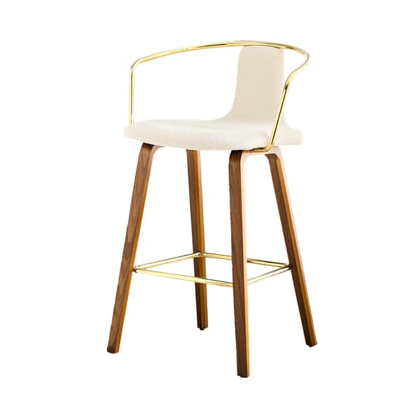 SONNENH Barstol – set med 2, Trä, Vit, 54,7 × 44 × 88 cm