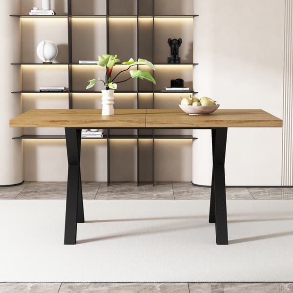 SONNENH Spisebord, MDF, Eg, 140 × 80 × 76 cm