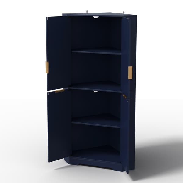 SONNENH Köksskåp, MDF, Blå, 60 × 60 × 172 cm