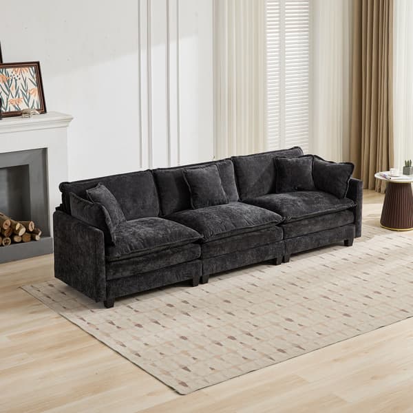 SONNENH Cloud Sofa one Seat (Armrests ingår inte), Modern Sectional Couch, för vardagsrum sovrum och lägenhet