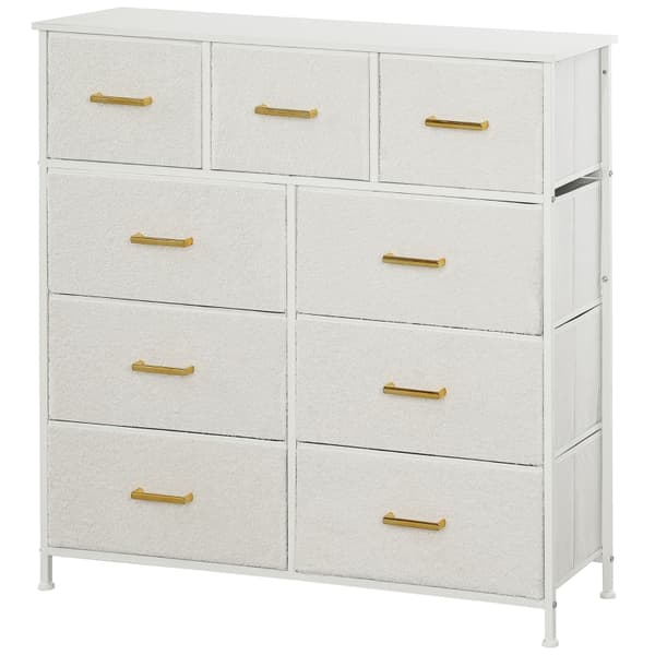 SONNENH Byrå, Polyester, Krämvit, 100 × 30 × 99 cm