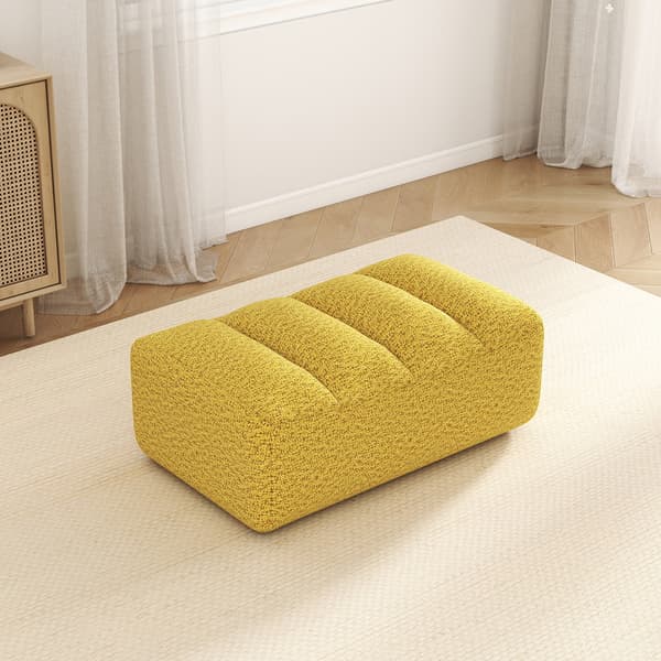 SONNENH Brravo Ottoman Granular Fleece-Yellow