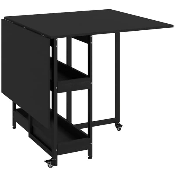 SONNENH Matbord, MDF, Svart, 133,4 × 80 × 75 cm