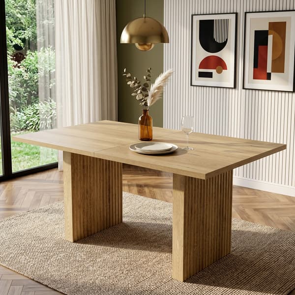 SONNENH Matbord, MDF, Ek, 200 × 90 × 75 cm