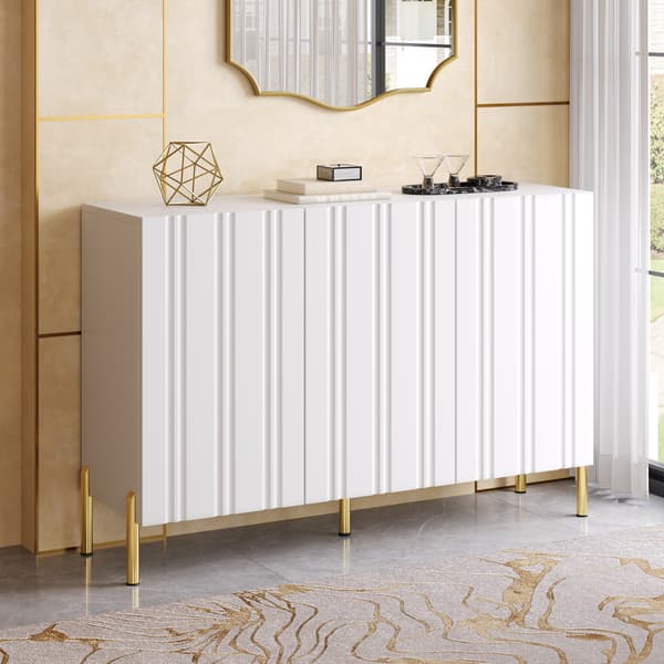 SONNENH Skoskab, MDF / Spånplade, Hvid, 120 × 35,5 × 80 cm