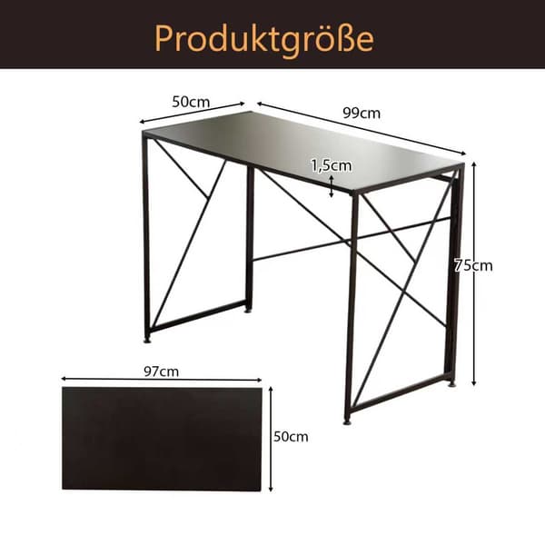 SONNENH Skrivebord-sort