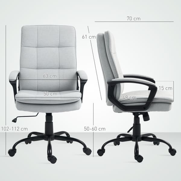 SONNENH Kontorstol, Polyester, Grå, 70 × 63 × 112 cm