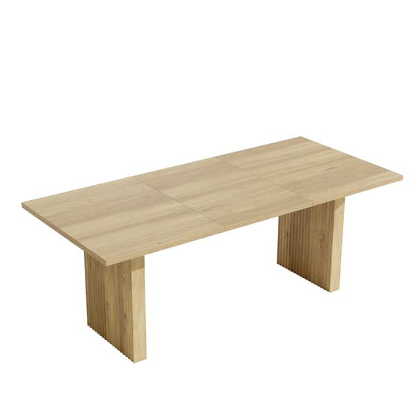SONNENH Matbord, MDF, Ek, 200 × 90 × 75 cm