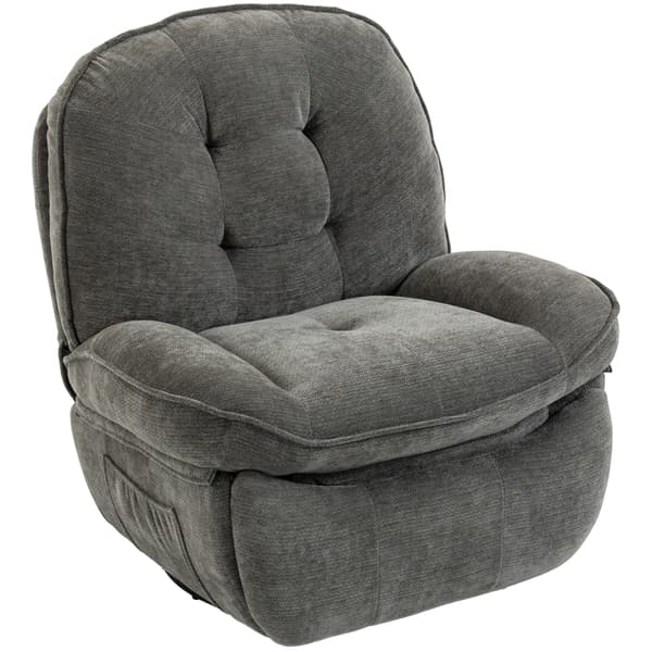 SONNENH Vilfåtölj, Polyester, Ljusgrå, 95 × 94 × 104 cm