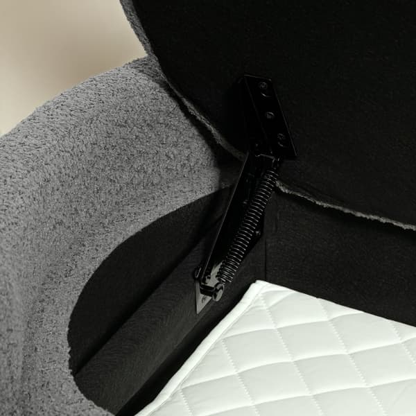 SONNENH Förvaringsbänk, Polyester, Grå, 105 × 44 × 45,5 cm