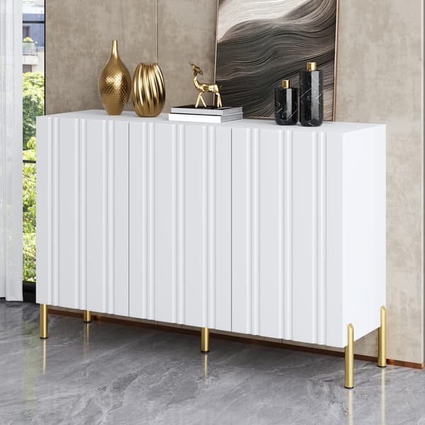 SONNENH Skoskab, MDF / Spånplade, Hvid, 120 × 35,5 × 80 cm