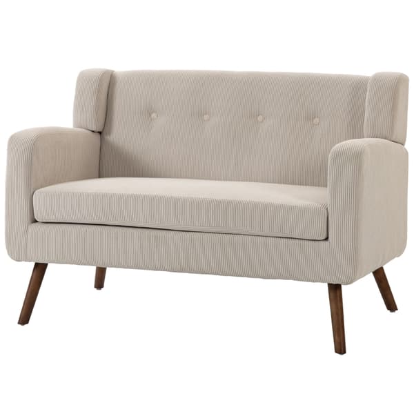 SONNENH 2-sitssoffa, Polyester, Beige, 118 × 72 × 80 cm