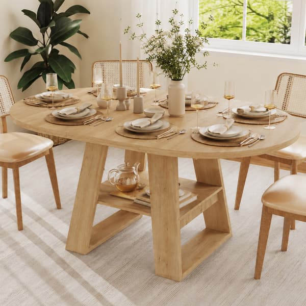 SONNENH Spisebord, MDF, Eg, 150 × 110 × 75 cm