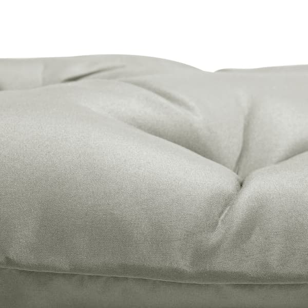 SONNENH Sittdyna – set med 2, Polyester, Ljusgrå, 98 × 50 × 8 cm