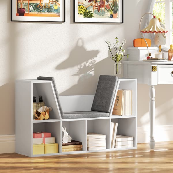 SONNENH Hyllmöbel, Trä, Vit, 105 × 30 × 63 cm
