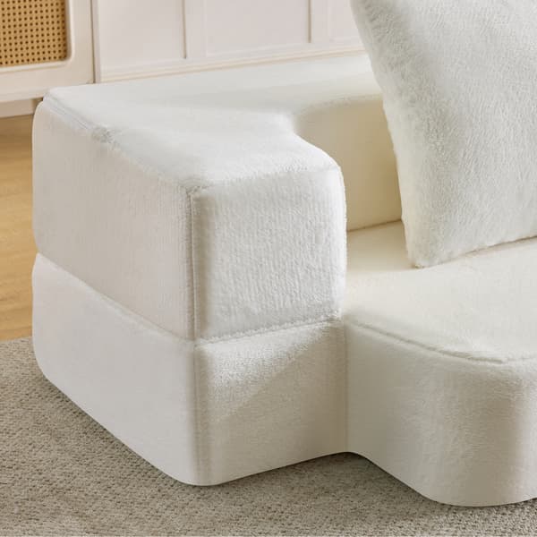 SONNENH Sofa, Skum, Hvid, 190 × 102 × 42 cm