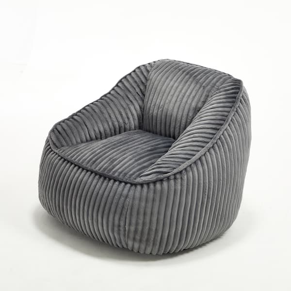 SONNENH Sittsäck, Chenille, Mörkgrå, 98 × 92 × 73 cm