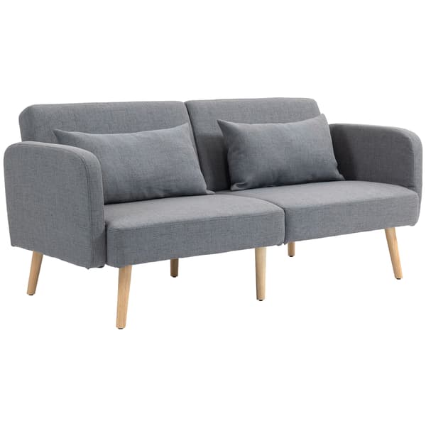 SONNENH Bäddsoffa, Polyester, Grå, 170 × 83 × 80 cm