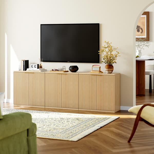SONNENH Skænk, MDF, Eg, 80 × 40 × 80 cm