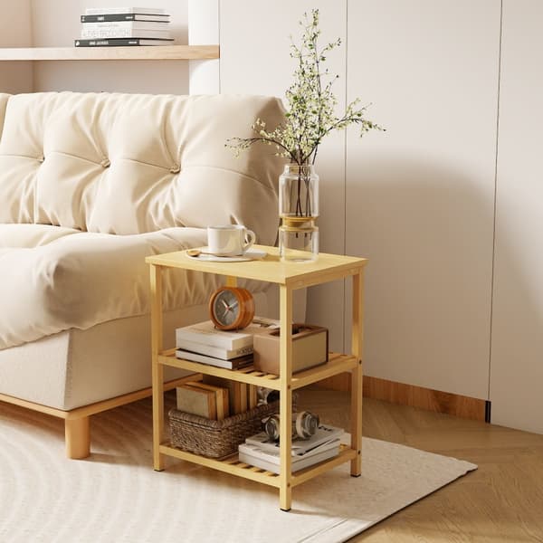 SONNENH Sidobord, Bambu, Naturfärgad, 40,6 × 30 × 50,5 cm